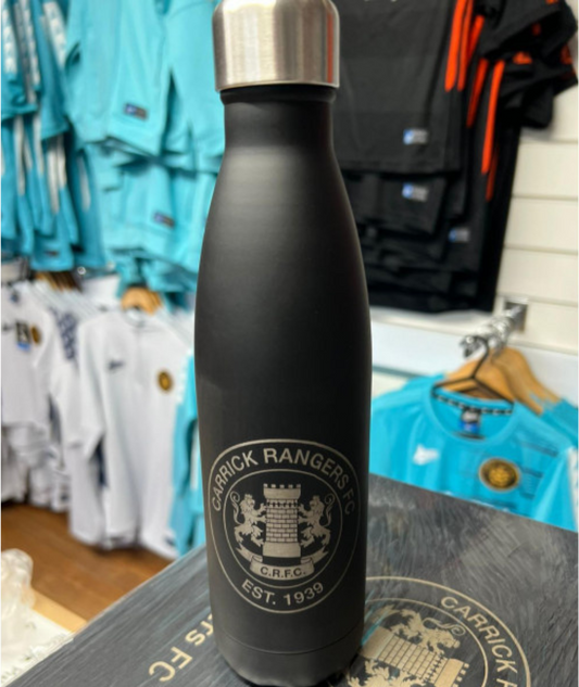 Aluminium Thermos Water Bottle - Black
